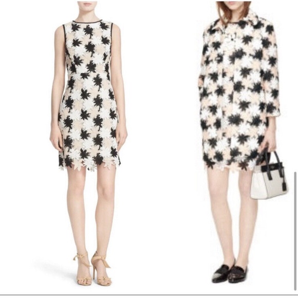 Kate Spade Tiger Lily Sheath Floral Lace Sheath Dress 0 XS - Picture 7 of 11